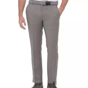 Greg Norman Collection Dress Pants Stretch Lt Gray Flat Front Mens 38'x32"/#5421